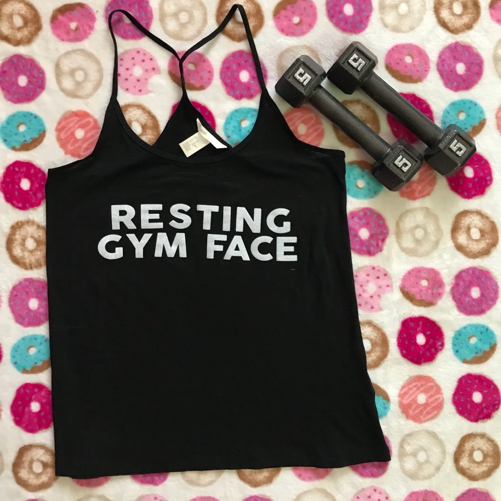 Resting gym face